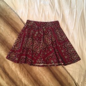 Patterned skirt